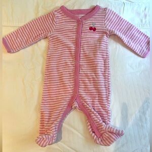 Carter’s 3 month footie pajama pink girl